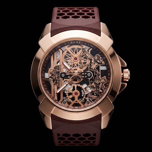 Raghunandan Gold With Silicone Brown S