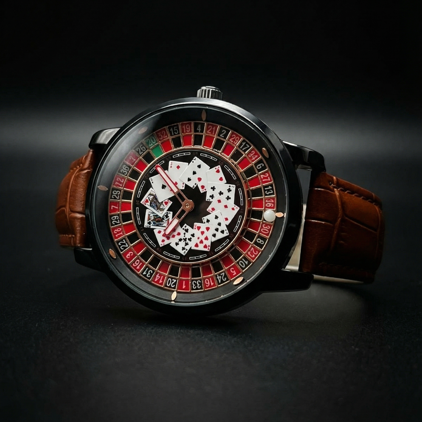 Casino v2 Poker Black Brown S