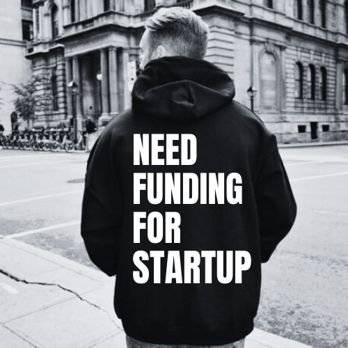 "NEED FUNDING FOR STARTUP " Hoodie by zenmo | BLACK