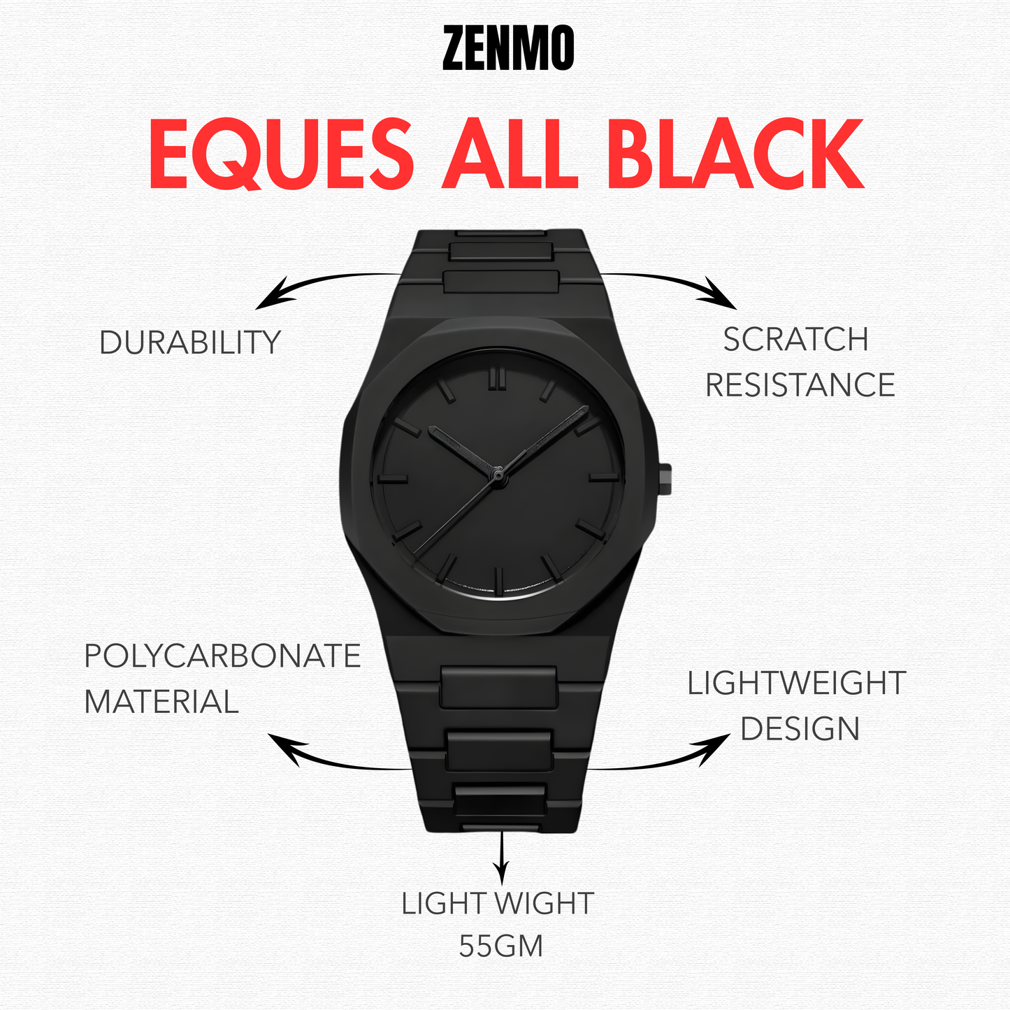 EQUES ALL BLACK