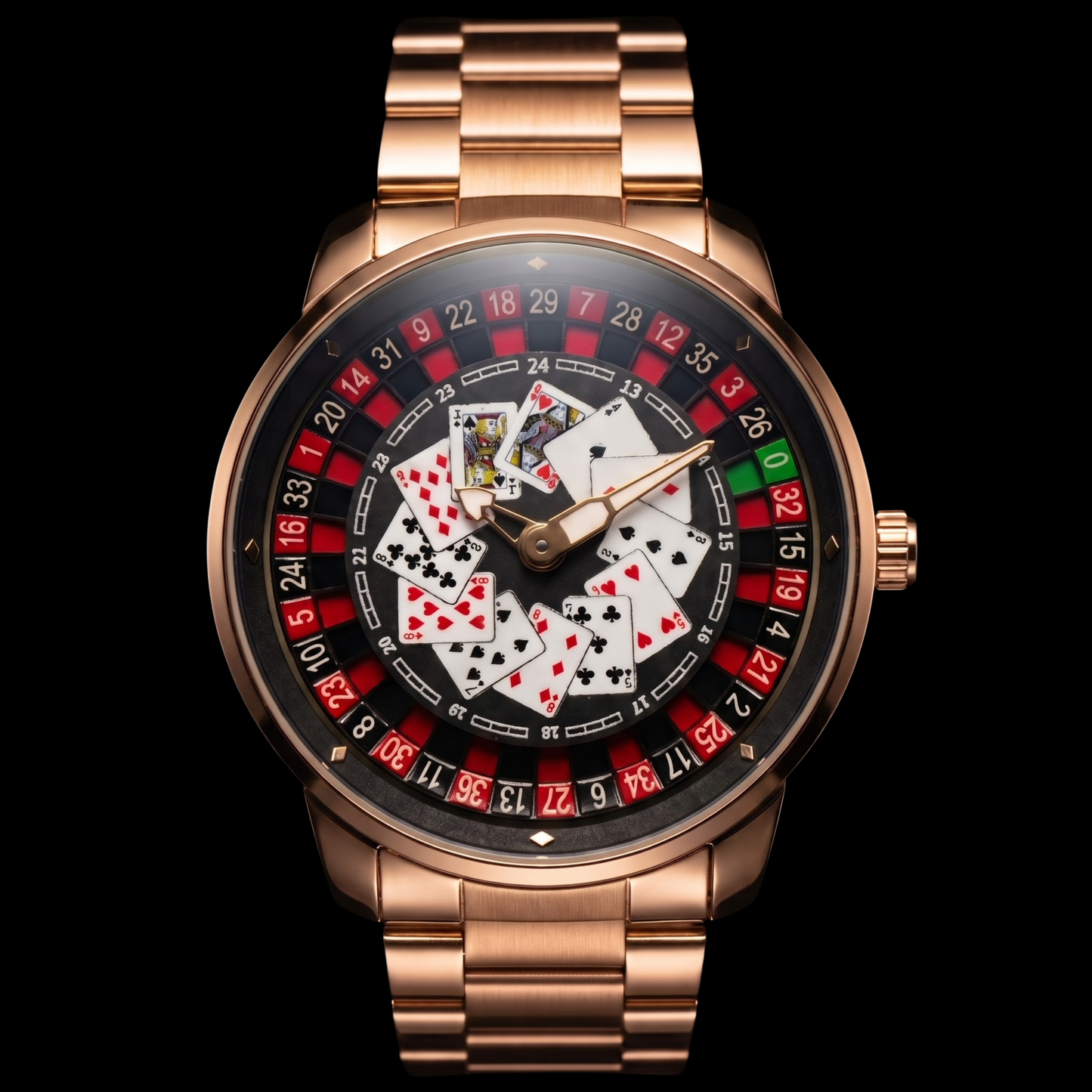 Casino Metal Poker Rose Gold