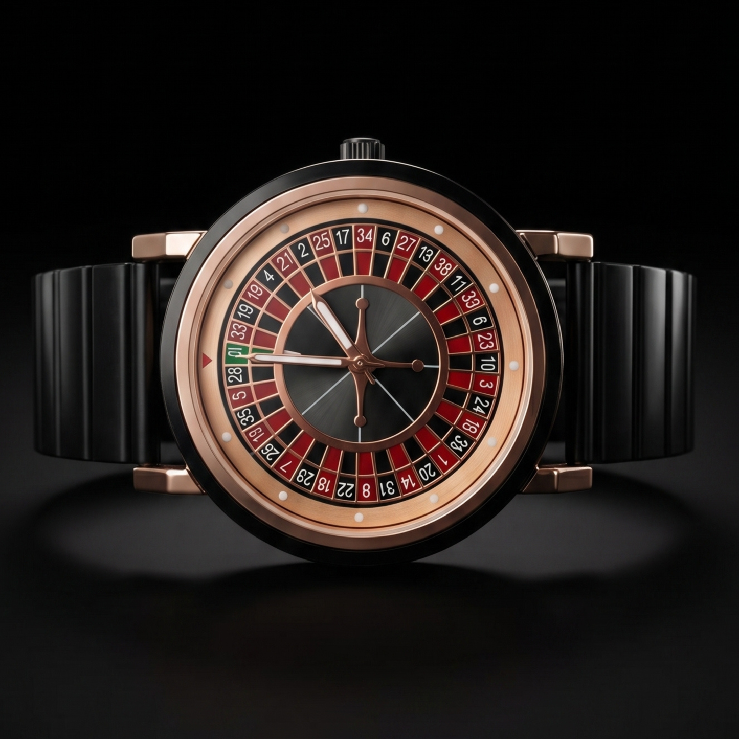 ROULETTE Grey With Gold Black