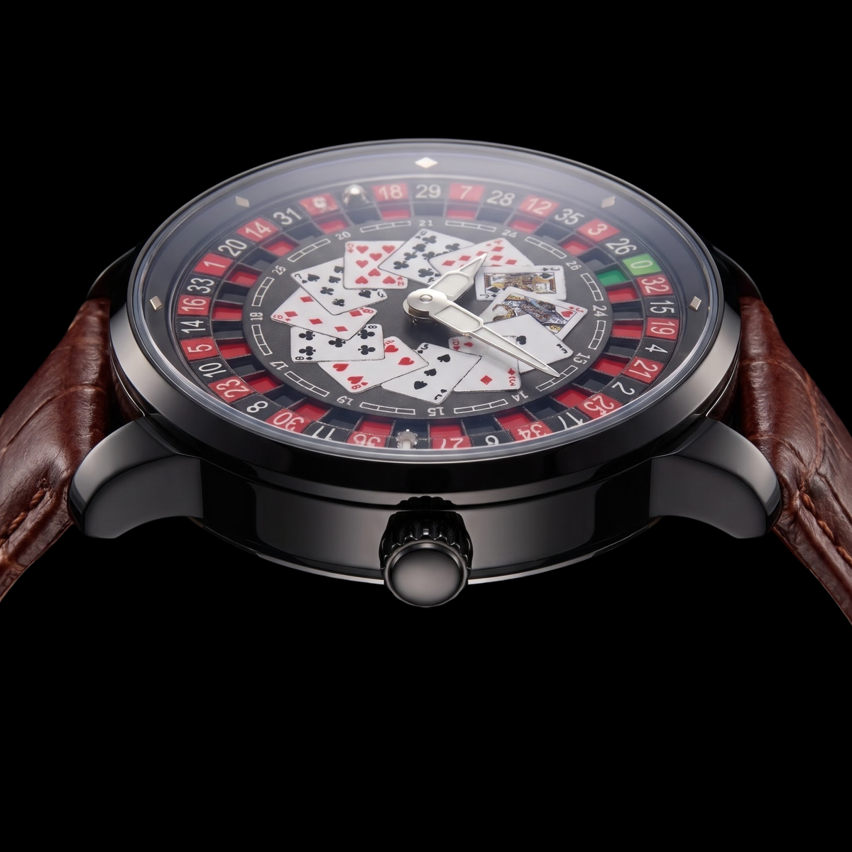 Casino Poker Black With Brown S
