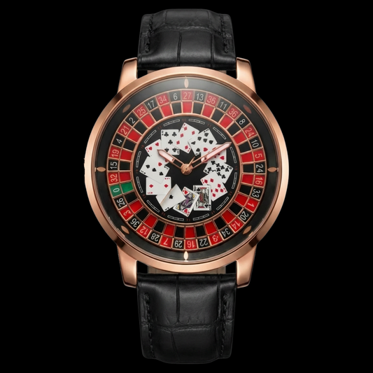 Casino Poker Gold Black S| Gyro Watch